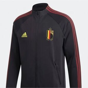 Adidas 2021 Belgium National Soccer/Football Team Warm Up Zip Up jacket Size L